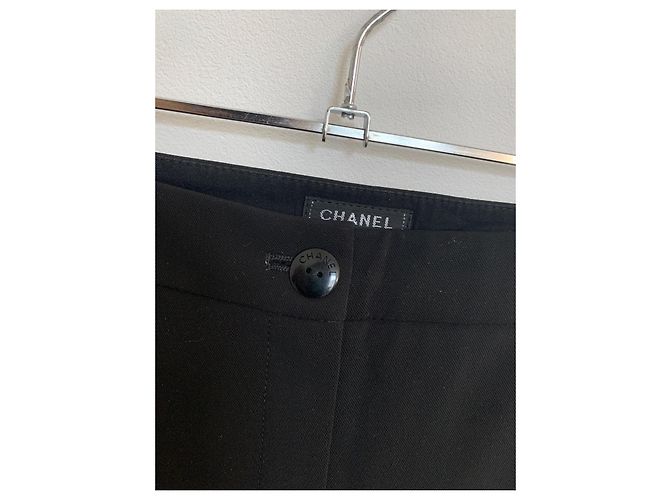 Pantalones Chanel negros de cintura baja. - vista 7