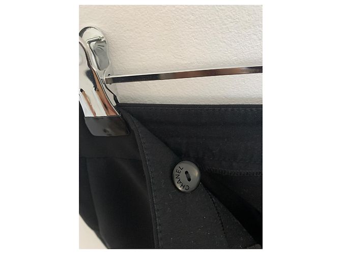 Pantalones Chanel negros de cintura baja. - vista 8