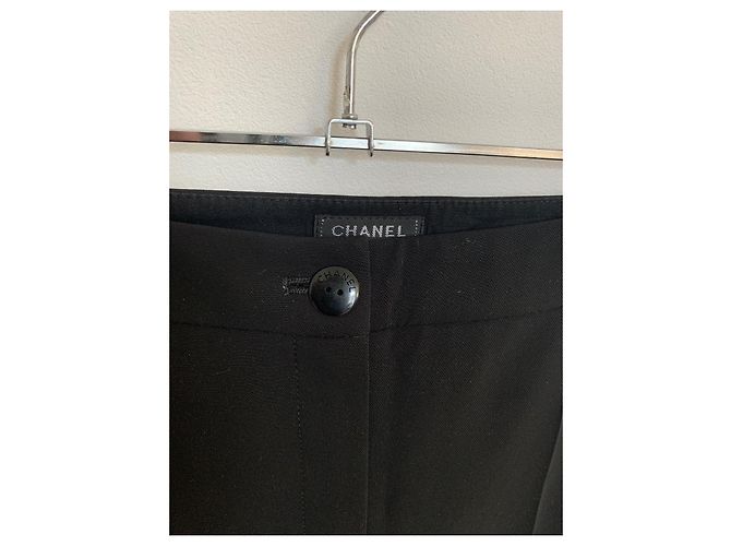 Pantalones Chanel negros de cintura baja. - vista 9