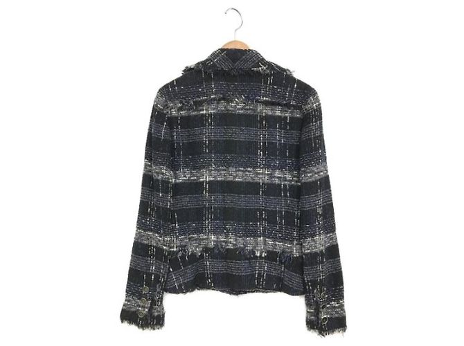 *** Terno de tweed CHANEL Azul marinho - vista 2
