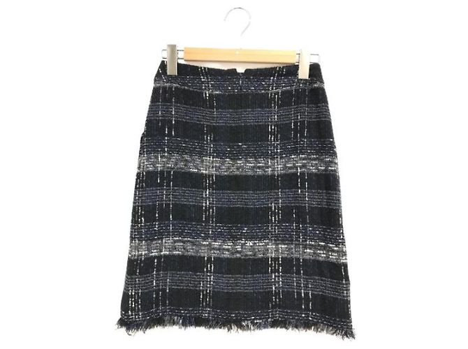 *** Terno de tweed CHANEL Azul marinho - vista 8