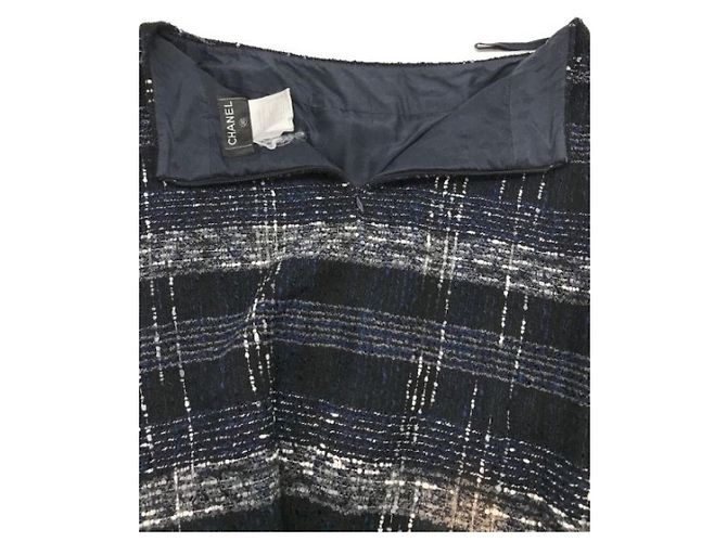 *** Terno de tweed CHANEL Azul marinho - vista 9