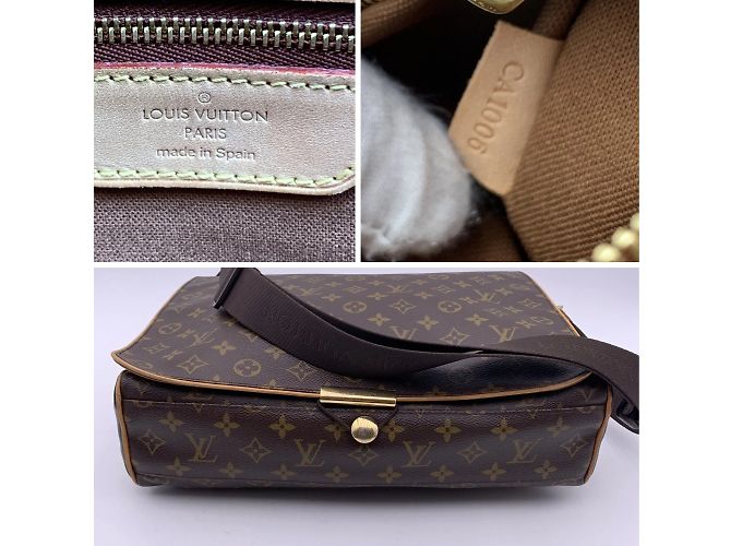 Borsa a tracolla Louis Vuitton Abbesses Messenger GM Marrone - vista 4