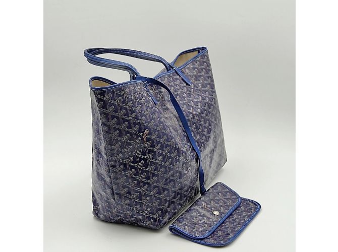 Goyard Borsa Goyard Shopping Saint Louis PM blu - vista 2