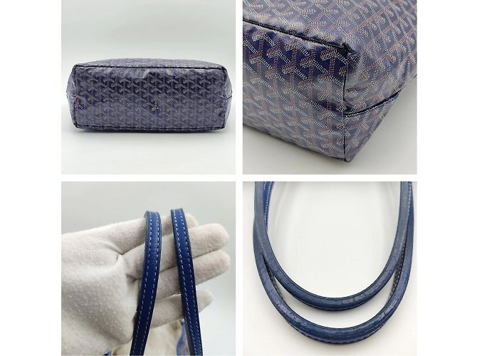 Goyard Borsa Goyard Shopping Saint Louis PM blu - vista 4