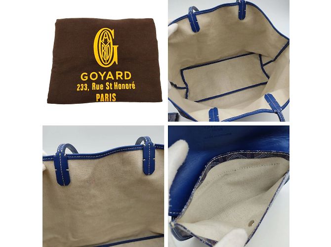 Goyard Borsa Goyard Shopping Saint Louis PM blu - vista 6