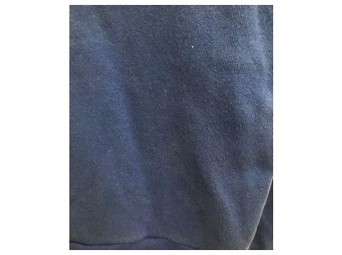***Felpa con cappuccio e zip con logo GUCCI Bianco Blu - vista 3