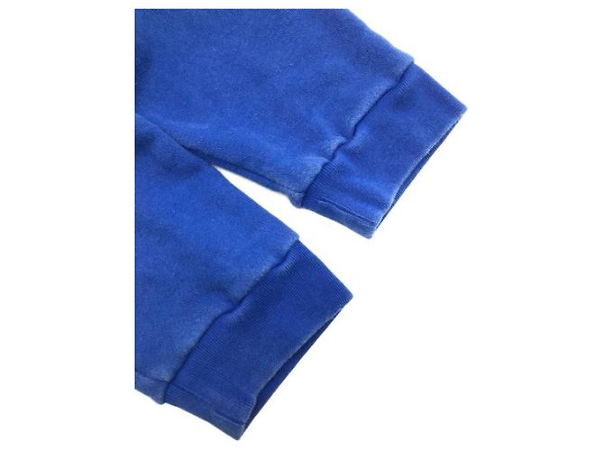 ***Felpa con cappuccio e zip con logo GUCCI Bianco Blu - vista 8