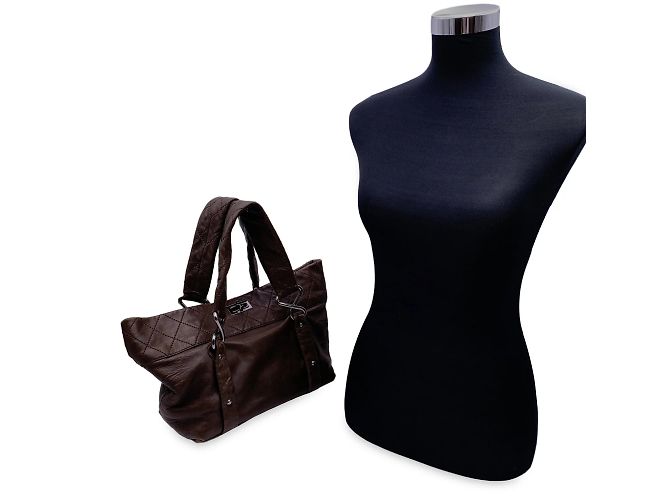 Mademoiselle Sac cabas Chanel Huit Noeuds Marron - vue 2