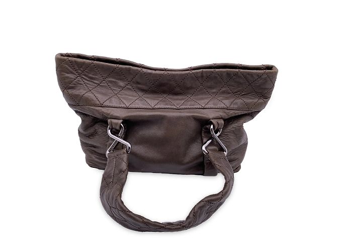 Mademoiselle Sac cabas Chanel Huit Noeuds Marron - vue 3