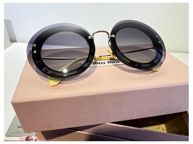 Gafas redondas Miu Miu Negro - vista 2