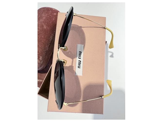 Gafas redondas Miu Miu Negro - vista 7