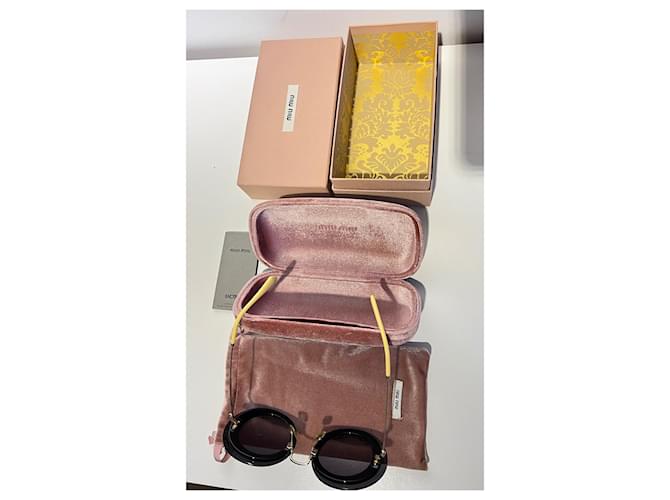Gafas redondas Miu Miu Negro - vista 8