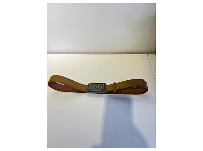 Dolce & Gabbana Dolce Gabana Ledergürtel Beige - Ansicht 3