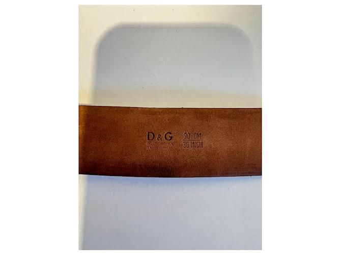 Dolce & Gabbana Dolce Gabana Ledergürtel Beige - Ansicht 4