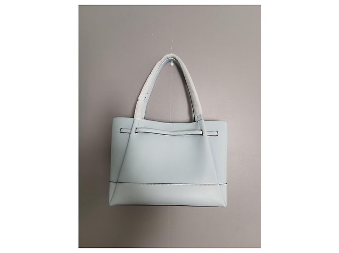 Borsa tote Michael Kors in pelle martellata azzurra Blu Blu chiaro Silver hardware - vista 14