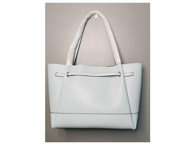 Borsa tote Michael Kors in pelle martellata azzurra Blu Blu chiaro Silver hardware - vista 2