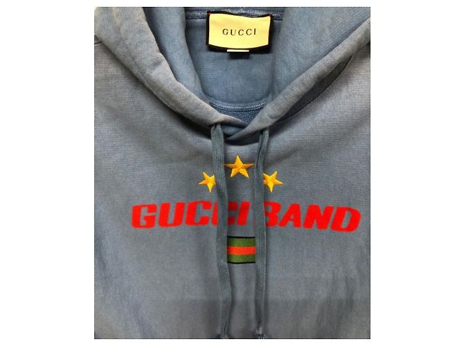 ***GUCCI Kapuzenpullover mit Sternstickerei Blau - Ansicht 3