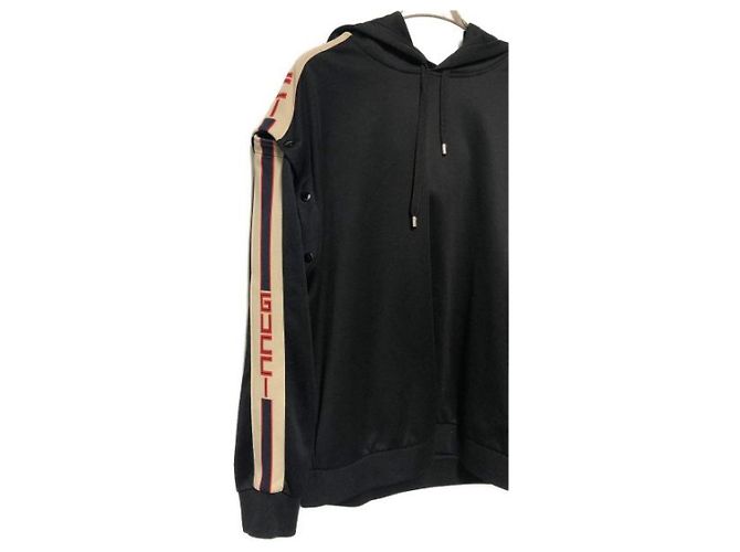 ***Felpa pullover in jersey tecnico GUCCI Nero - vista 4