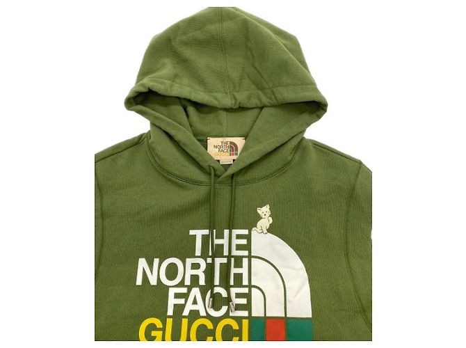 ***Ärmelloser Kapuzenpullover von THE NORTH FACE x GUCCI Grün - Ansicht 3