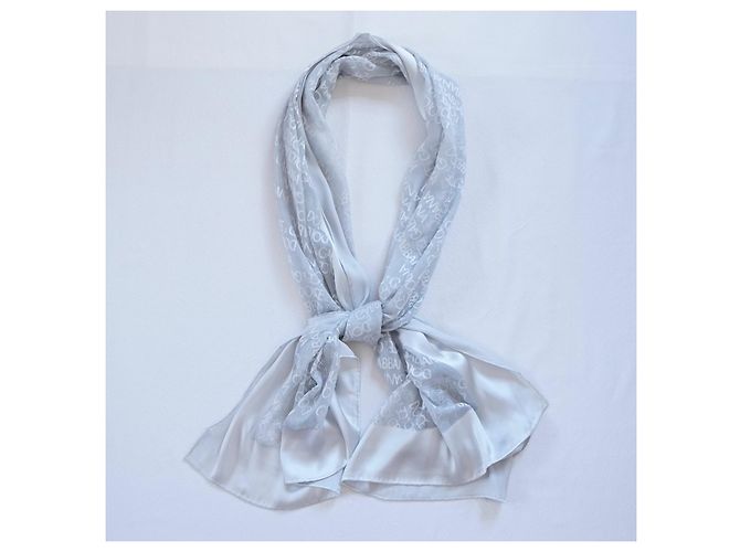 Sciarpa Dolce & Gabbana in seta grigia Grigio - vista 7