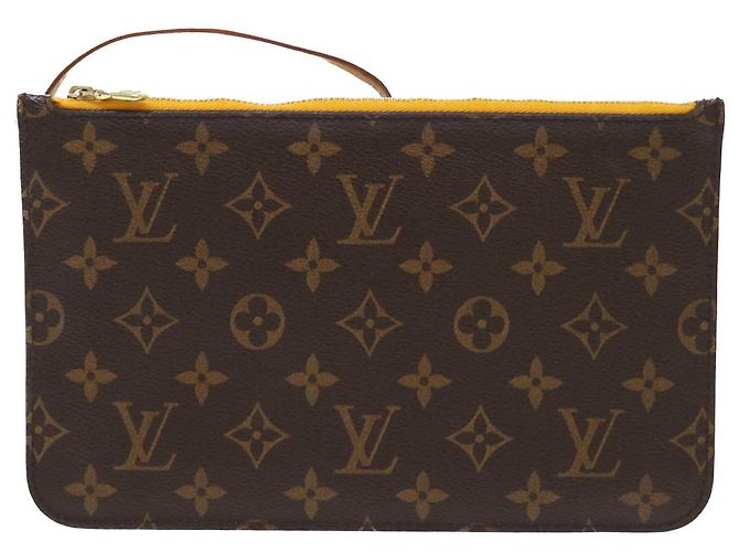 LOUIS VUITTON Monogram Neverfull MM Pouch Accessory Pouch Mimosa LV Auth ep1100 - view 13