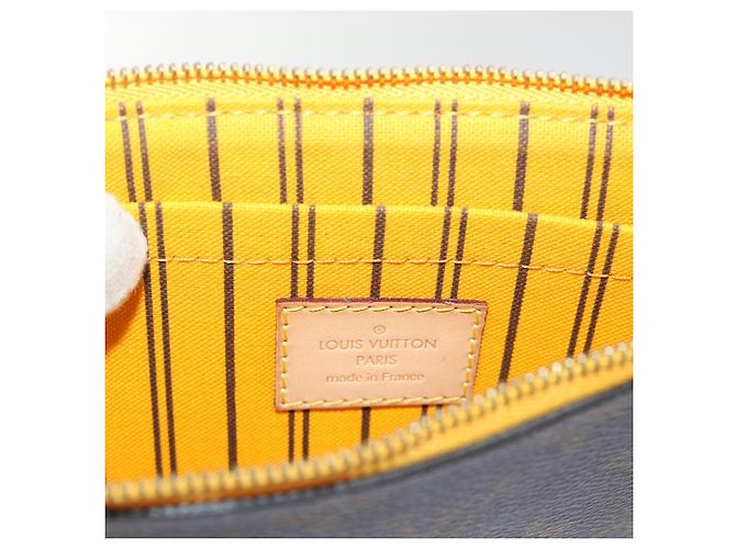 LOUIS VUITTON Monogram Neverfull MM Pouch Accessory Pouch Mimosa LV Auth ep1100 - view 17