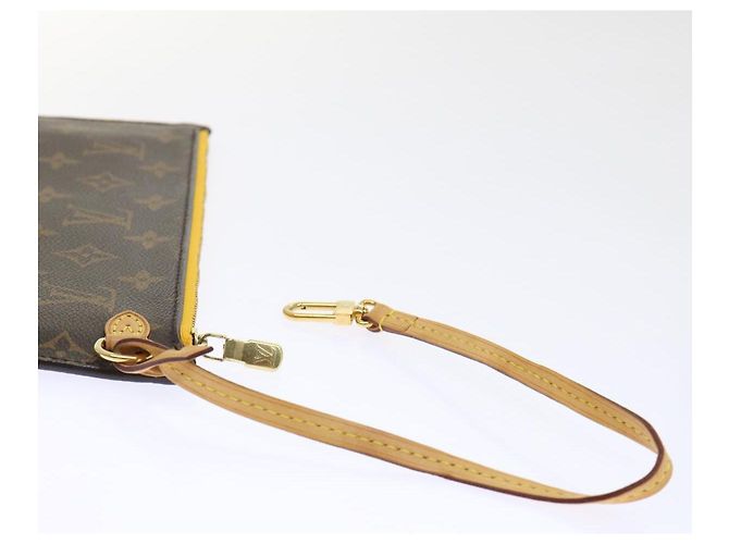 LOUIS VUITTON Monogram Neverfull MM Pouch Accessory Pouch Mimosa LV Auth ep1100 - view 8
