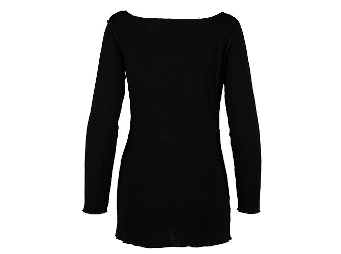 Autre Marque Coleção Privée Front Lace-up Top Preto - vista 2