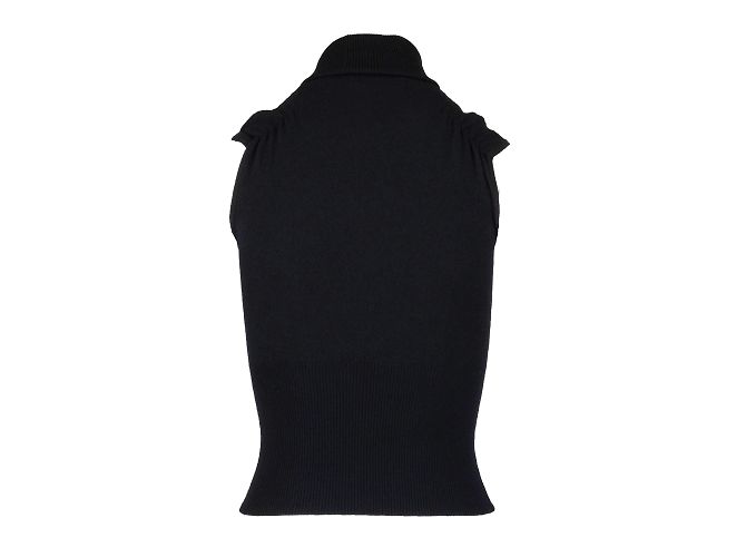 Autre Marque Colección Privée Top negro de cuello alto - vista 2