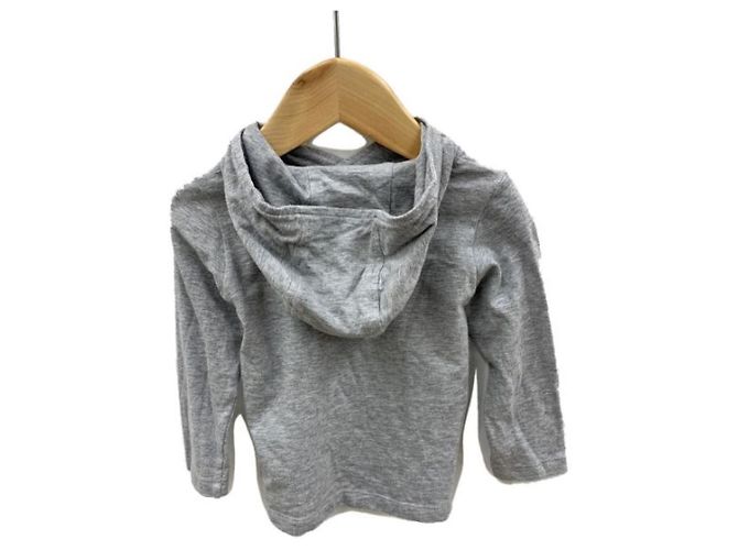 Sweat à capuche Gucci gris en coton garçon - vue 2