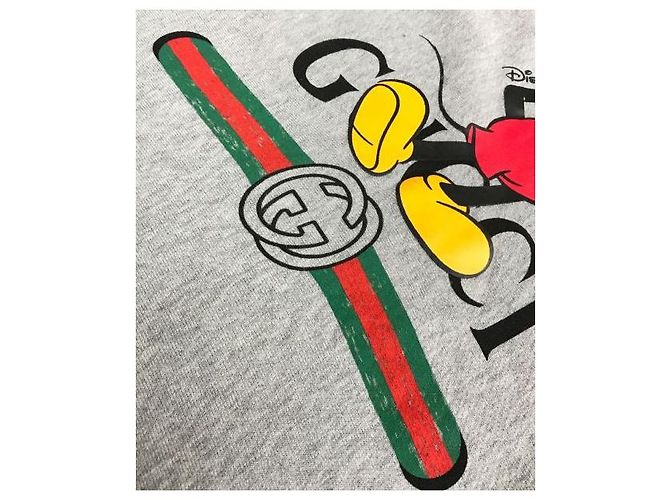***DISNEY x GUCCI (DISNEY x GUCCI)  Kapuzenpullover mit Collaboration-Print Grau - Ansicht 4