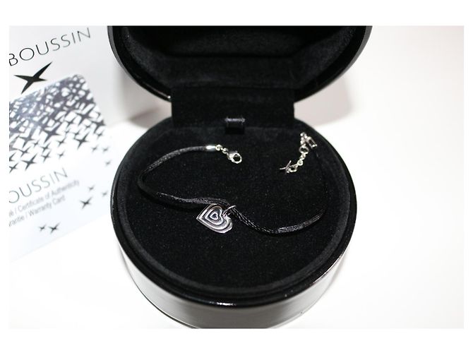 Mauboussin Asso di cuori ciondolo cuore in oro bianco Argento - vista 3