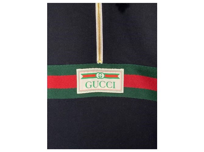 ***FELPE CON ETICHETTA GUCCI WEB E GUCCI Nero - vista 5