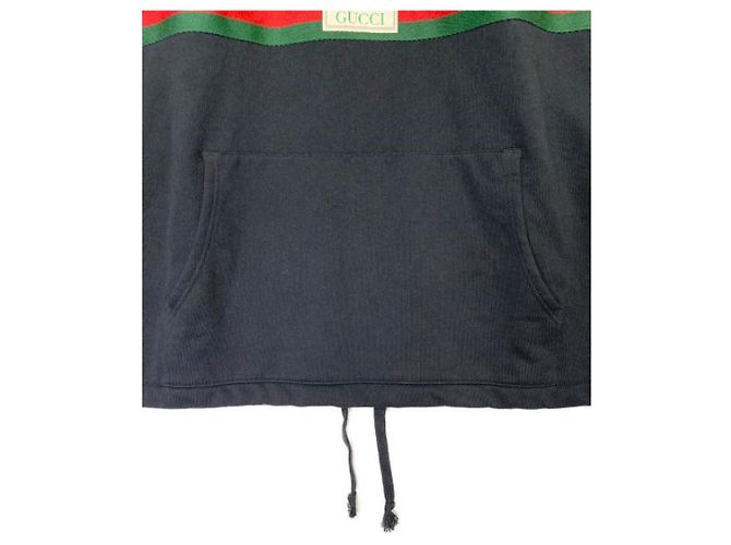 ***FELPE CON ETICHETTA GUCCI WEB E GUCCI Nero - vista 6