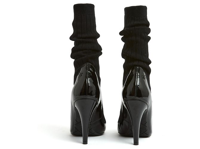 Chanel PE2014 Calzini Stivali Neri EU38.5 Nero - vista 3