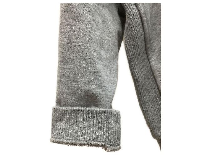 *** Sweat à capuche GUCCI Sherry Line Gris - vue 10