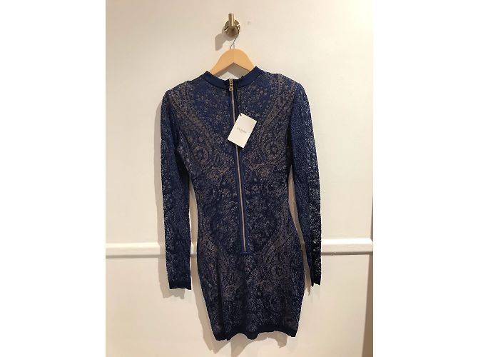 BALMAIN Kleider T.International M Viskose Blau - Ansicht 4