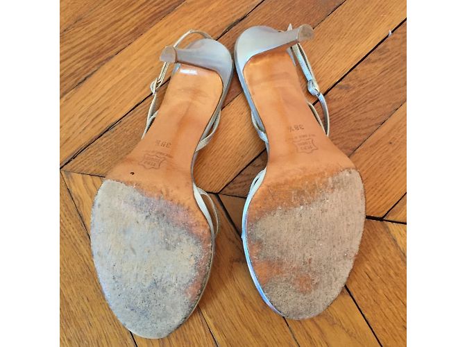 Sandali MICHEL PERRY T.EU 38.5 Pelle Argento - vista 4