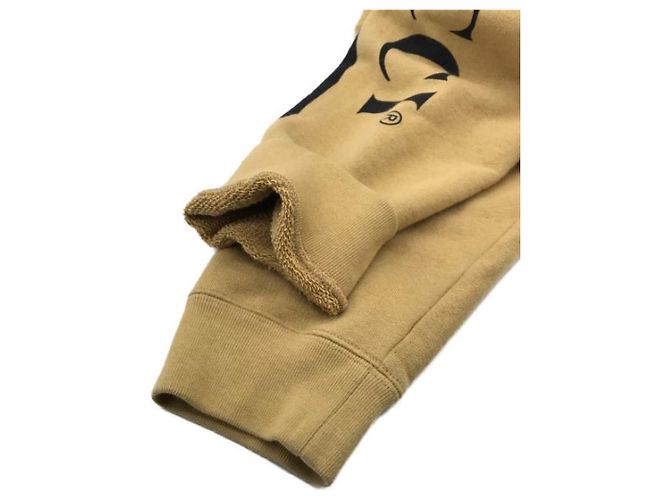 *** Kapuzenpullover mit halbem Reißverschluss und GUCCI-Logoprint Beige - Ansicht 4