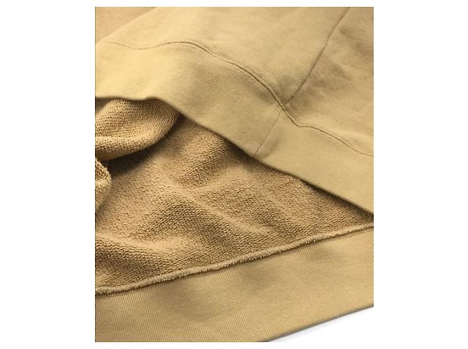 *** Kapuzenpullover mit halbem Reißverschluss und GUCCI-Logoprint Beige - Ansicht 5