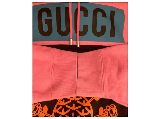 *** GUCCI Kapuzenpullover mit Ananas-Print Pink - Ansicht 3