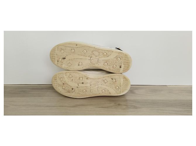 Sneakers Valentino Garavani Back Net in pelle bianca - vista 6