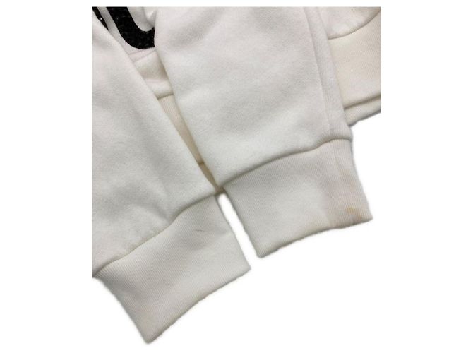 ***GUCCI Pullover-Kapuzenpullover mit Erdbeer-Nietenmuster Weiß - Ansicht 4