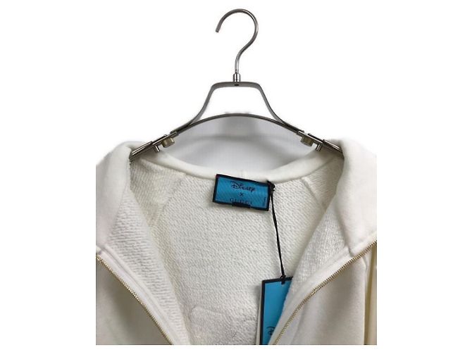 ***GUCCI×DISNEY (Gucci Disney)  Felpa con cappuccio e mezza zip Bianco - vista 4
