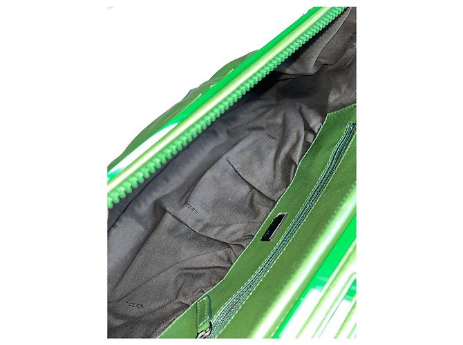 Pochette convertibile Fendi in pelle verde - vista 8
