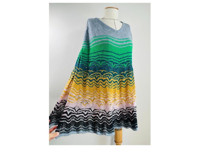 Missoni Poncho Mehrfarbig Wolle Mohair Mehrfarben - Ansicht 2