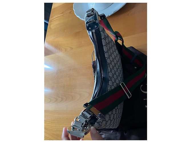 Borsa Gucci beige in pelle - vista 4