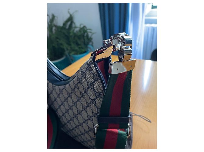 Borsa Gucci beige in pelle - vista 5