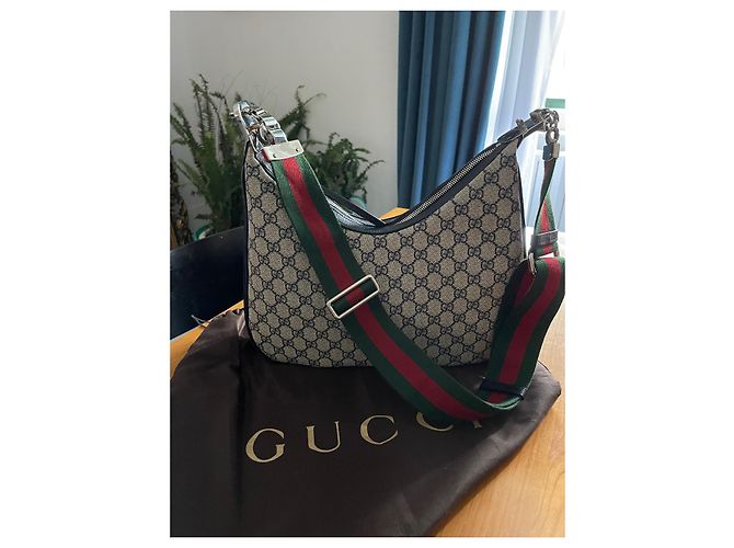 Borsa Gucci beige in pelle - vista 6